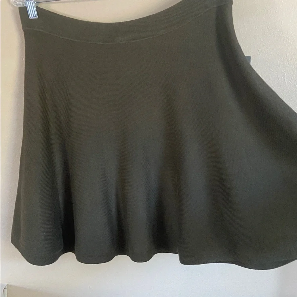 Tuckernuck HYACINTH HOUSE Olive Connie Knit Mini Skirt Large